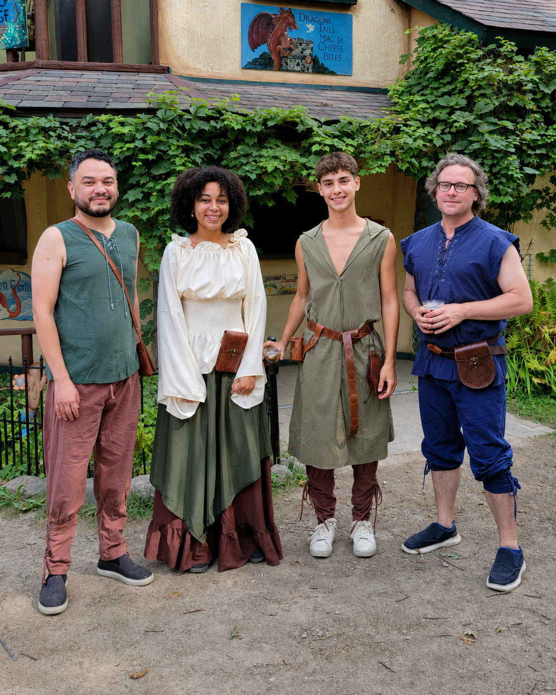 Donald and Raymundo Garcia-Dwyer with Marie and Alvaro during the 2026-2027 exchange year.